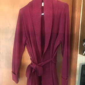 Liz Claiborne Burgundy Cardigan